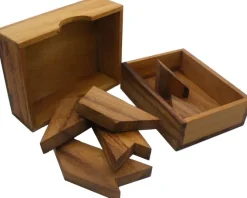 H Letter With Wooden Box - Wooden Puzzle Brain Teaser