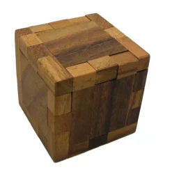 Hidden Dice Cube - Interlocking Wooden Puzzle