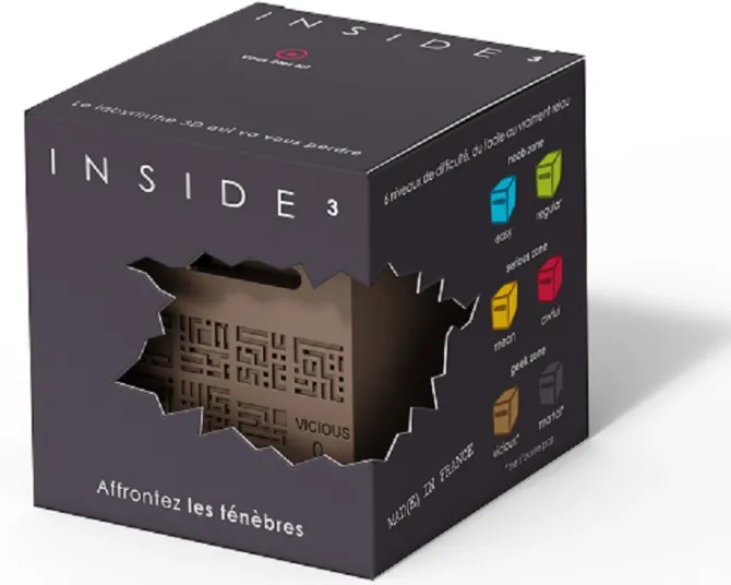 Inside³ Labyrinth 3D Puzzle Maze Cube - Vicious