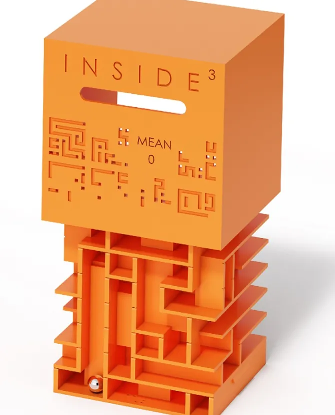 Inside³ Labyrinth 3D Puzzle Maze Cube - Mean