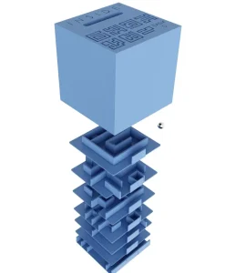 Inside? Labyrinth 3D Puzzle Maze Cube - Easy