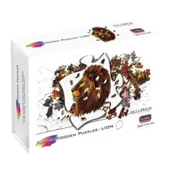 Lion Rainbow Wooden Jigsaw Shape Puzzle 121 pieces