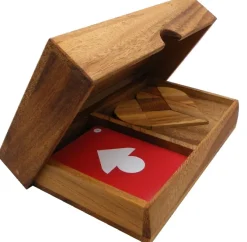 Logic Heart Tangram Set with play Cards Wooden Puzzle Game