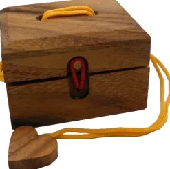 Love Me - Wooden String Puzzle Box
