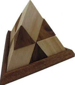 Luxor Egyptian Pyramid - Wooden Puzzle Brain Teaser