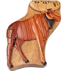 Moose - Secret Wooden Puzzle Box