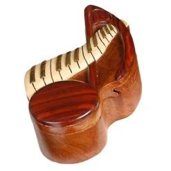 Note and Keyboard - Secret Wooden Puzzle Box
