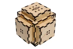 Nova Large 15 Steps Wooden Puzzle Box IQ Logic 3D Puzzle