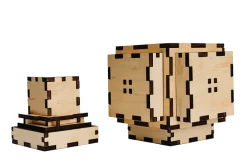Nova Large 15 Steps Wooden Puzzle Box IQ Logic 3D Puzzle