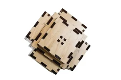 Nova Large 15 Steps Wooden Puzzle Box IQ Logic 3D Puzzle