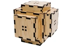 Nova Large 15 Steps Wooden Puzzle Box IQ Logic 3D Puzzle