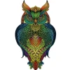 Owl Rainbow Wooden Jigsaw Shape Puzzle 137 pieces