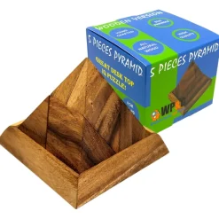 5 Piece Pyramid Wooden Puzzle Brain Teaser