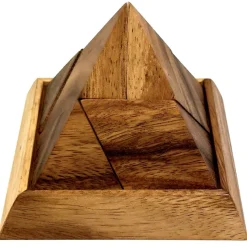 5 Piece Pyramid Wooden Puzzle Brain Teaser