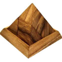 5 Piece Pyramid Wooden Puzzle Brain Teaser