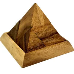 5 Piece Pyramid Wooden Puzzle Brain Teaser