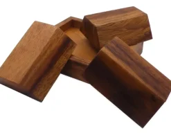 3 Pieces Pyramid With Base - Wooden Puzzle