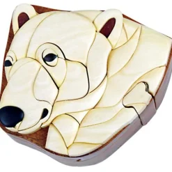 Polar Bear - Secret Wooden Puzzle Box