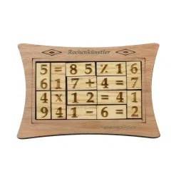 Rechenkunstler - Math Brainteaser Wooden Puzzle
