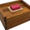 Red Wood Block Packing Problem - Brain Teaser Wooden Puzzle