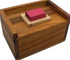 Red Wood Block Packing Problem - Brain Teaser Wooden Puzzle