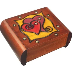 Secret Heart Wooden Puzzle Box