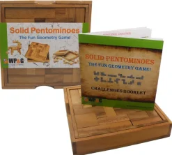 Solid Pentominoes - Wooden Brain Teaser Puzzle