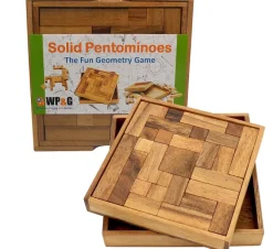 Solid Pentominoes - Wooden Brain Teaser Puzzle