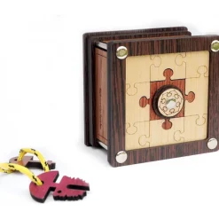 Spiele Puzzle Box 04 - Wooden Secret Box Brainteaser Puzzle