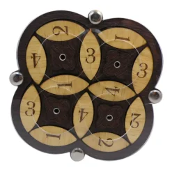 Spinning Wheels - Wooden Brain Teaser Puzzle
