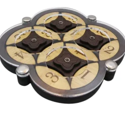 Spinning Wheels - Wooden Brain Teaser Puzzle