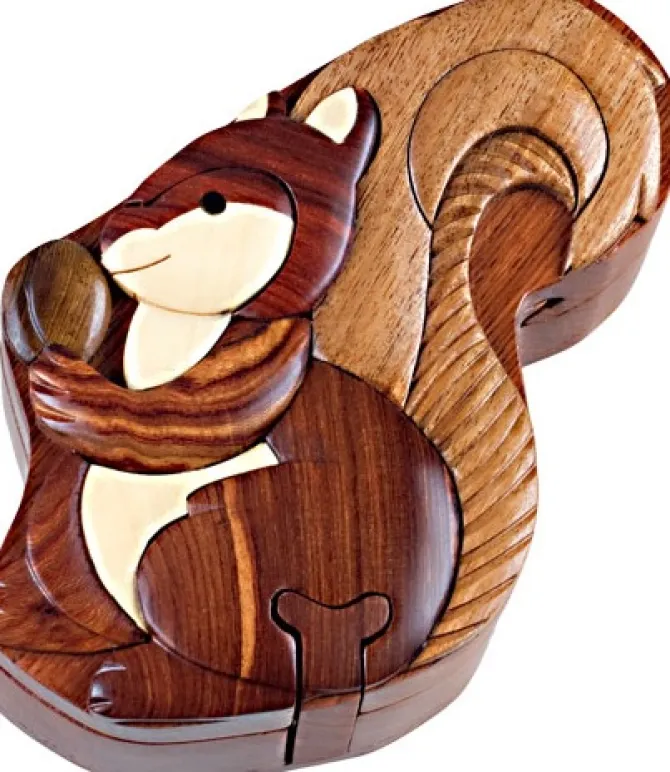 Squirrel - Secret Wooden Puzzle Box