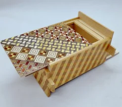 4 Sun 7 Steps + 7 Dual Compartment - Yosegi Ichimatsu Japanese Puzzle Box