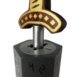 Sword In Stone True Genius Wooden Brainteaser Puzzle