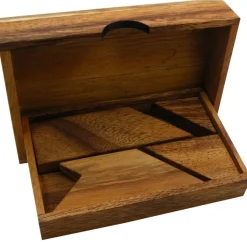 T Letter With Box - Wooden Puzzle Brain Teaser
