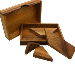T Letter With Box - Wooden Puzzle Brain Teaser