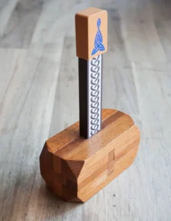 Thor's Hammer True Genius Wooden Brainteaser Puzzle