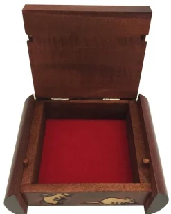 Three Cats Secret Wooden Puzzle Box