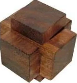 Three Pieces - Brain Teaser Wooden Puzzle