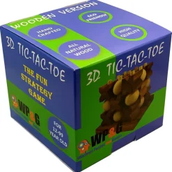 Tic Tac Toe 3D (LARGE) - Strategy Wooden Game