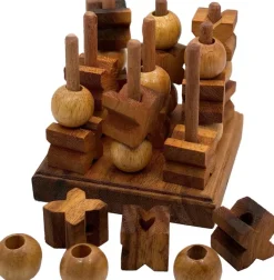 Tic-Tac-Toe 3D - Strategy Wooden Game