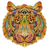 Tiger Rainbow Wooden Jigsaw Shape Puzzle 138 pieces