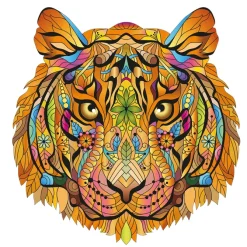 Tiger Rainbow Wooden Jigsaw Shape Puzzle 138 pieces