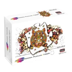 Tiger Rainbow Wooden Jigsaw Shape Puzzle 138 pieces