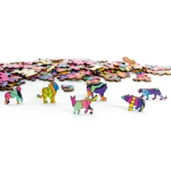 Tiger Rainbow Wooden Jigsaw Shape Puzzle 138 pieces