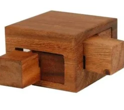 Tricky Drawers Box - Wooden Brain Teaser Puzzle