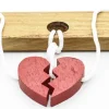 Two Lovers Heart (Large) - String Wooden Puzzle