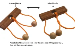 Two Lovers String - Brain Teaser Wood Puzzle