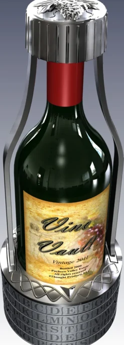 Vino Vault Wine Bottle Puzzle Brain Teaser With the Spin the Bottle Game Set