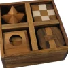 5 Wooden Puzzles Gift Set In A Wooden Box